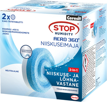 Wkłady do pochłaniacza wilgoci Ceresit Aero 360 2 x 450 g (2249452)