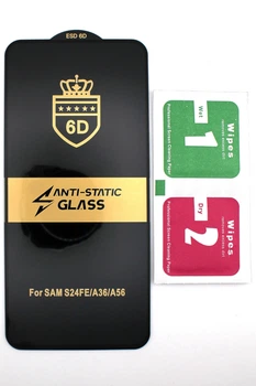 Защитное стекло для Samsung A36 5G (A366) 6D черное