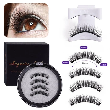 Вії магнітні на 4 магнітах Magnetic Lashes 24р/4 + аплікатор білий