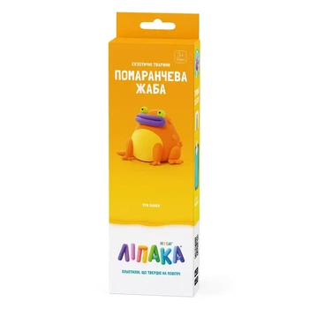 Пластилін Ліпака Екзотичні тварини Помаранчева жаба (30124-U)