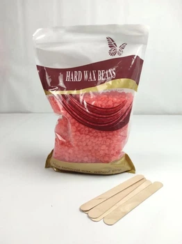 Плівковий віск у гранулах 1000 г Hard wax beans рожевий