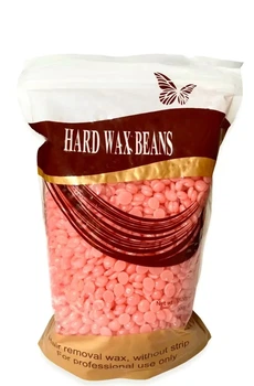 Плівковий віск у гранулах 500 г Hard wax beans рожевий