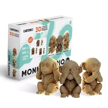 3D пазл Cartonic Monkeys Trio (CARTTRIOMONK)