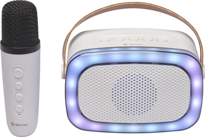 Przenośny głośnik Denver BTM-610 10W RGB White (BTM-610)