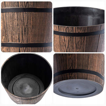 Zestaw donic ogrodowych Kadax Ciemno-brązowy 30+40 cm 2 szt (5903699474105)
