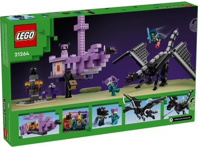 Конструктор LEGO Minecraft Дракон Кресу і корабель Кресу 657 деталей (21264) (955555911343372) - Уцінка