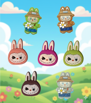 Джибітси Лабубу Labubu The Monsters монстр Jibbitz 7 шт аксесуари крокс прикраса Dz_126_2
