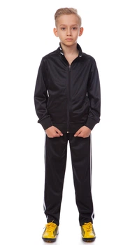 Костюм спортивный детский Zelart Sport LD-6805T рост 135-140 см (28) Black-White