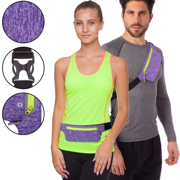 Спортивная сумка на пояс для бега и велопрогулок Scout My Fit 1000A Violet-Green