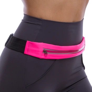 Спортивная сумка на пояс для бега с одним отделением на молнии Scout My Fit 1767 Pink