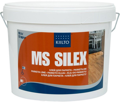 Клей для паркету Kiilto MS Silex 10 л Білий (6411512166100)