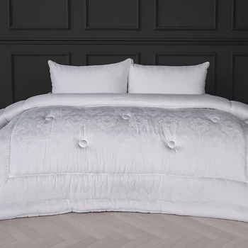 Ковдра бавовняна MirSon №1583 Ferrero White 200x220 см Зима (2200011173368)