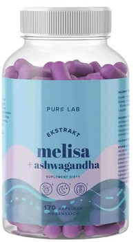Suplement diety Aura Herbals Pure Lab Ekstrakt Melisa 150 Mg + Ashwagandha 170 kapsułek (5902479614304)