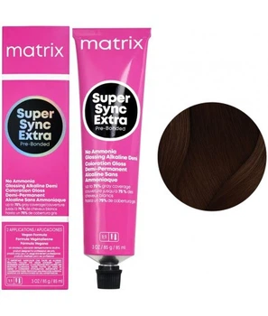 Краска для волос на щелочной основе без аммиака Matrix Super Sync 4NN Extra Шатен натуральный интенсивный 90 мл