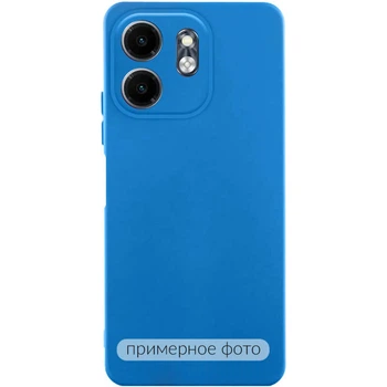 Чехол TPU GETMAN Liquid Silk Full Camera для Xiaomi Redmi Note 8 Pro Синий / Royal blue