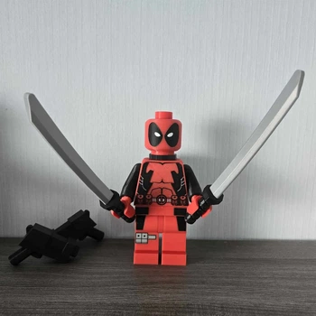 Фігурка персонаж Deadpool у стилі конструктора з аксесуарами. Aivory