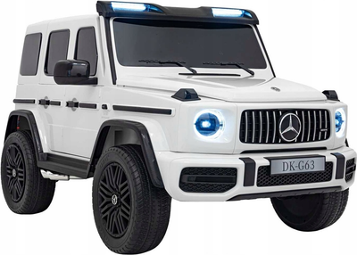 Електричний автомобіль для дітей Ramiz Mercedes Benz G63 AMG Strong Білий (5903864943016)