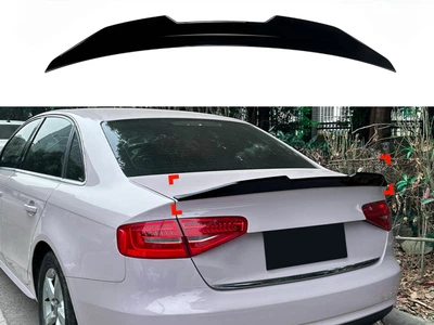 Спойлер лип стиль PSM для Audi A4 B8 2008-2016 ABS пластик, цвет черный глянец для Audi A4 B8 2008-2016 (9112)