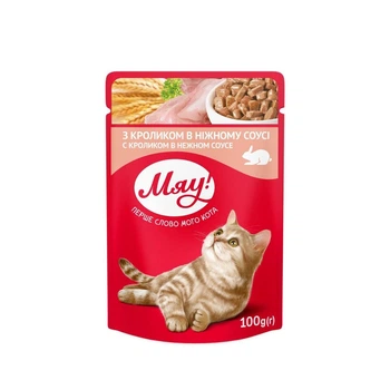 Корм для котів Мяу! Кролик 100 г (4820083901577)
