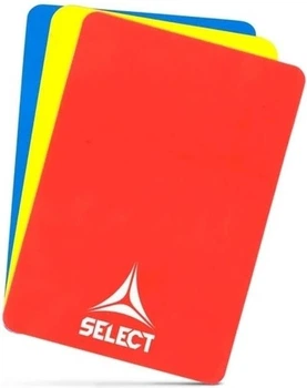 Карточки арбитра Select Referee cards v24 (набор 3шт) Красный, Желтый, Синий 12х9 см (749092-003)