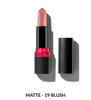 Матовая губная помада Avon «Ультра» 19 Blush/19 Клубничная глазурь