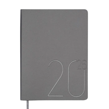 Ежедневник 2026 Buromax A5 Steel BM.2127 - Серебро