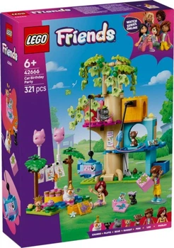 Конструктор LEGO Friends День рождения кота и дом на дереве 321 деталь (42666)