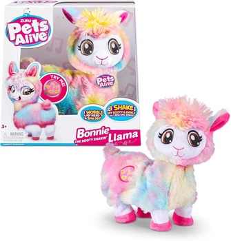 Интерактивная игрушка Pets Alive Rainbow Bonnie The Booty Shakin Llama Battery Танцующая Лама 9518