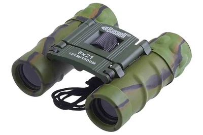 Бинокль 8x21 BASSELL (green) (Bassell) STF10 MTM218 – компактный туристический бинокль для природы, спорта и путешествий