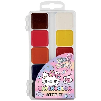 Краски акварельные медовые Kite Hello Kitty 10 цветов HK23-060
