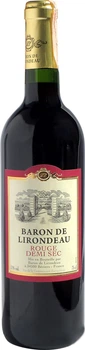 Вино Baron de Lirondeau червоне напівсухе 0.75 л (3107874905138)