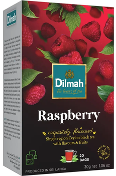 Чай черный Dilmah Малина, 1.5 г х 20 г