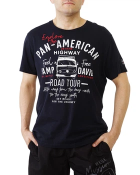 Футболка кор рукав CAMP DAVID (2300-3577-42/24) Синій XXL