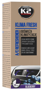 Środek do odświeżania klimatyzacji K2 KLIMA FRESH Blueberry 150 ml (5906534016447)