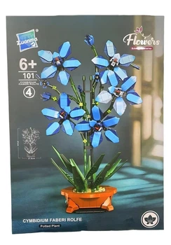 3D конструктор Flowers Голубая орхидея на 1097 деталей (25-127)