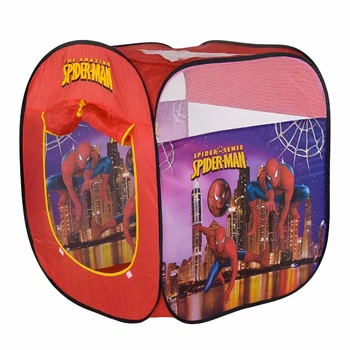 Детская палатка 8008 SP, 74х74х82 см, дизайн "Spider-Man", красная