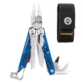 Мультитул Leatherman Signal Cobalt + Чехол LEATHERMAN - Large 4.75", черный нейлон