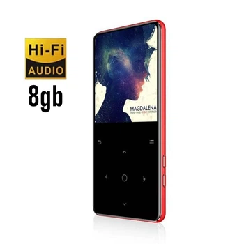 MP3 плеєр JNN C6 2.4" Hi-Fi 8Gb металевий з вбудованим динаміком Red