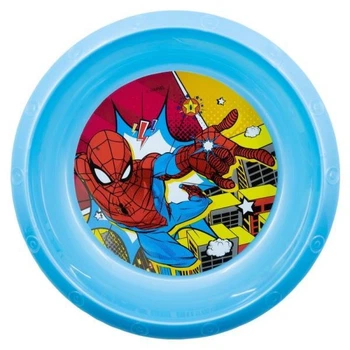Тарелка детская пластиковая Человек-паук 16,7х16,7х3,3 см Stor Spider-Man красная с синим и белым