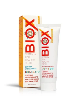Детская зубная паста Choice BIOX безопасная очистка (6-12 лет) 50 мл