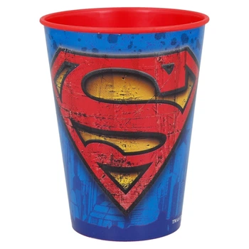 Склянка для дітей 260 мл Супермен Stor Superman 9,7x7,6x7,6 см пластиковий синій з червоним