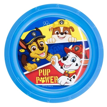 Тарелка детская пластиковая Щенячий патруль 21,5х21,5х1,9 см Stor Paw Patrol белая с синим