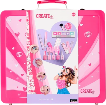 Zestaw dziecięcych kosmetyków Create it! Neon/Glitter w walizce TOYS884512 (8719668029583)