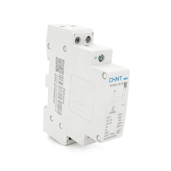 Контактор модульный Chint NCH8 25 20 AC24V 25А 5 кВт 2NO на DIN рейку 85х65.5х18 мм