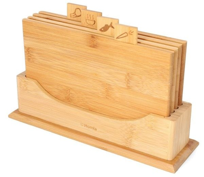 Zestaw desek Homla Bambou bambusowych 4 szt 26x18 cm (5904183812984)