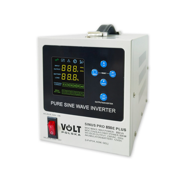 Гибридный ИБП инвертор Volt Polska SINUS PRO 850 E PLUS 12/230V 500/850W (3SPM08012M)