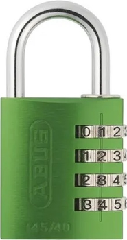 Комбінований замок Abus 145/40 Зелений SYN-49531 (4003318495311)