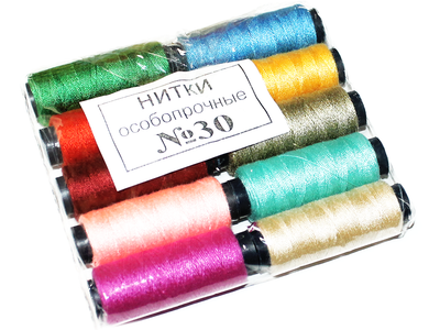 Нитки FROM FACTORY NYR №30 Упаковка Ассорти 10шт