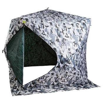 Зимняя палатка GreenCamp “куб”, утеплённая, 200×200×205 см, белый камуфляж