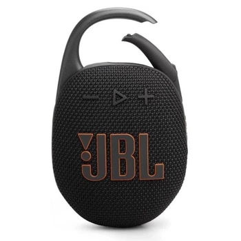 Колонка JBL Clip 5 портативная Bluetooth, IP67, 12 часов работы, карабин, черный (JBLCLIP5BLK)